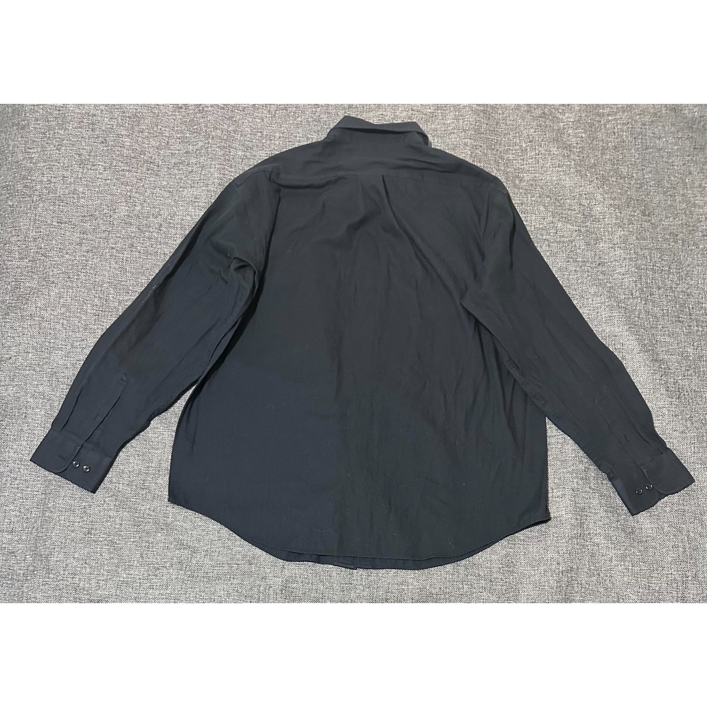 Roundtree & Yorke Classics Men's L‎ Black Long Sleeve Shirt - Picture 5 of 5